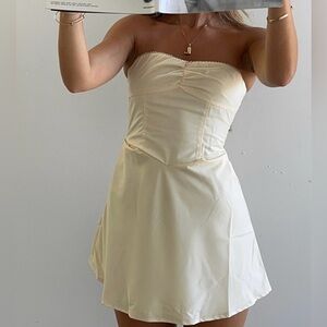 Elegant Cream Mini Dress